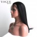 Full Lace Wigs For Black Women,Light Yaki Human Hair Wig With Baby Hair